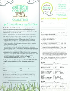 Southern Comfort Coalition Pet Assistance Community form